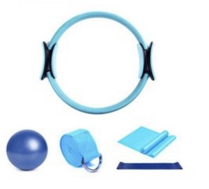 Kit de Pilates multifonctionnel : Anneau de Pilates avec bandes de résistance, mini-ballon et sac de transport pour un entraînement complet du corps - Product Image 2