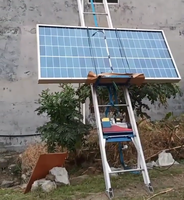 Lève-charge électrique pour panneaux solaires photovoltaïques en aluminium, moteur 1,6 kW, capacité de charge 200 kg, IP54