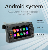 Radio Mobil Android BQCC Double Din 7" IPS Octa Core DSP 32EQ Carplay RDS 4G Layar Sentuh Multimedia untuk BMW E46 1998-2006