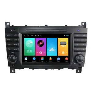 เครื่องเสียงรถยนต์สำหรับ Mercedes Benz C Class W203 RDS DSP Navigator 2000-2009,วิทยุ Dvd ติดรถยนต์ขนาด7นิ้วแอนดรอยด์12