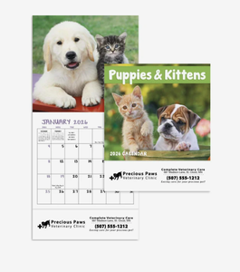 Calendari Mini 2026 Personalizzati con Logo per Cuccioli e Gattini, Simpatici Animali Domestici, <span class=keywords><strong>da</strong></span> Scrivania o <span class=keywords><strong>da</strong></span> Parete, Regalo Promozionale - Product Image 4