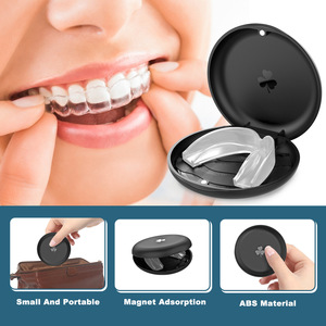 Wholesale custom invisible braces case, round, magnetic, high-quality, creative, large-capacity portable <b>storage</b> box - Product Image 4