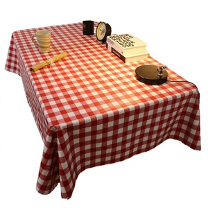 Polyester <b>Square</b> <b>Tablecloth</b> Customized Geometric Print 140x140 cm Woven Stain Resistant Home Restaurant Hotel OEM - Product Image 2