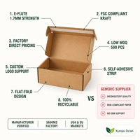 Boîtes d'expédition en carton ondulé écologiques personnalisées, petites boîtes en papier kraft pour bijoux, cosmétiques, étuis de téléphone, emballage