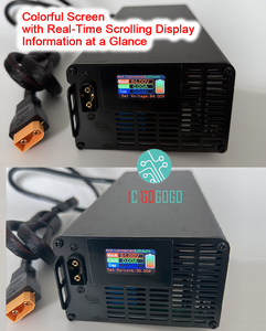 Cargador de Batería de Litio Ajustable de 2800W, 10V a 93V, 3A a 30A, para Baterías de 24V, 48V, 60V, 72V, 84V, 12V, Li-ion, Lifepo4, LFP, con Bluetooth, PFC Inteligente - Product Image 4