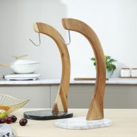 Support à bananes moderne antidérapant pour la cuisine, support à bananes en forme d'arbre, base en marbre, porte-bananes