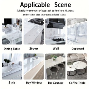 Pegatinas de Mármol de PVC Impermeables y Gruesas, Adhesivos Decorativos de Vinilo <span class=keywords><strong>para</strong></span> Baño, Escritorio, Papel Tapiz <span class=keywords><strong>para</strong></span> Cocina en Rollos - Product Image 6