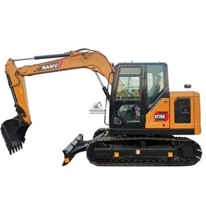 Sany 75 Is a Top Brand Excavator for Sale, Equipped with a New <b>Tracked</b> Excavator with a <b>Pump</b> and Cummins Engine - Product Image 1