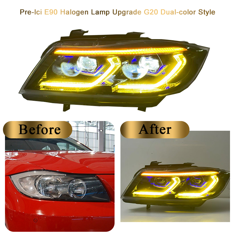 yellow/white DRL(halogen)