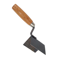 WISDOM Outils pour cloisons sèches WT032 Truelles à plâtre en acier au carbone 75x65mm Mastic de grattage d'angle mural