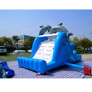 Location de structures gonflables : Toboggan aquatique gonflable en PVC avec château gonflable et toboggan aquatique pour enfants et adultes - Usage résidentiel - Product Image 5
