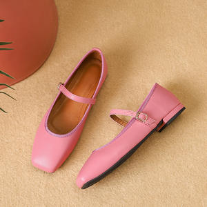 Xuanhui nuove <span class=keywords><strong>scarpe</strong></span> da ballo all'aperto da donna British <span class=keywords><strong>scarpe</strong></span> pieghevoli <span class=keywords><strong>tacco</strong></span> piatto décolleté da donna - Product Image 3