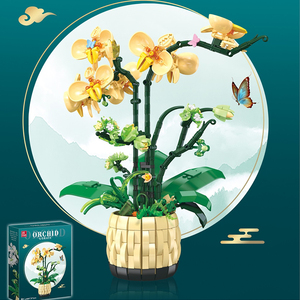 Ajb Tự Làm Phong Lan Trang Trí Lắp Ráp Mô Phỏng Hoa Vĩnh Cửu Mô Hình Xây Dựng Khối Bộ Giáo Dục Trẻ Em Đồ Chơi - Product Image 4