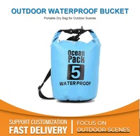 PVC <strong>Waterproof</strong> <strong>Dry</strong> <strong>Bag</strong> Outdoor Floating Bucket <strong>Bag</strong> for Diving Rafting Swimming with Single Double Shoulder Strap