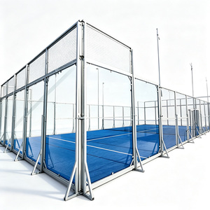 Pista de Pádel Móvil con Techo Resistente a la Lluvia - Pista de Pádel Panorámica de Fácil Instalación 20x10m H005, Diseño Panorámico que Ofrece una Vista Panorámica - Product Image 1