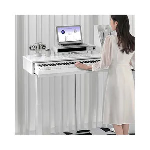 音乐键盘钢琴，带键盘支架/长凳88键发光二极管显示电子