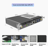 Nuevo Ordenador OPS Integrado con Conector JAE de 80 Pines, RAM DDR4, Pantalla de 8K, Panel Plano para Conferencias, Pizarra Inteligente