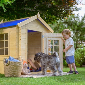 บ้านของเล่นไม้ M570M-1ของ Timbela สำหรับเด็ก W111 x D114 x H121ซม. บ้านของเล่นในสวนเพื่อความสนุกในฤดูร้อน! สำหรับห้องสวนกระท่อม! - Product Image 6