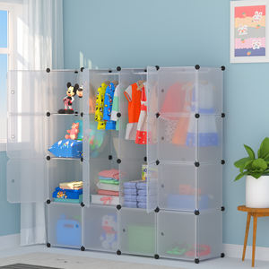 Ropero para <span class=keywords><strong>bebe</strong></span> de plstico armarios de almacenamiento de jardín de infantes armario de plástico para dormitorio de niños - Product Image 3