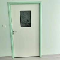 Puerta de Acero Moderna con Certificación CE ISO9001, de Alta Hermeticidad, Impermeable, Resistente al Fuego y al Polvo, para Hospitales, Apartamentos y Almacenes
