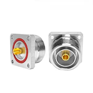 4 Hole Flange chassis 7/16 DIN female jack panel Mount Solder Cup Terminal RF coaxial Connector L29 Male Plug