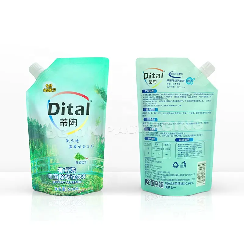 Großhandel Plastiktüten Saft-Spuckbeutel für Getränke und Babynahrung einfacher Ausgieß-Trinkbeutel mit Auslaufverpackung