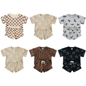 Abbigliamento Estivo per Bambini, Set di 2 Pezzi in Cotone 100% per Ragazze e Ragazzi da 1-8 Anni, Vendita all'Ingrosso - Product Image 2