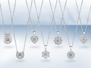 Collar de Plata 925 con Colgante de Moissanita de 1.0ct Color D VVS1 para Mujer, Joyería para Boda - Product Image 5