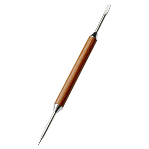 เข็มทำลาเต้อาร์ตสแตนเลส ด้ามไม้ อุปกรณ์วาดลายกาแฟ สำหรับบาริสต้า - Product Image 2