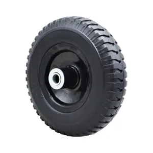 8 Wheel SS 8 Inch Pu Foam Wheel 200mm Airless Semi Pneumatic Wheel