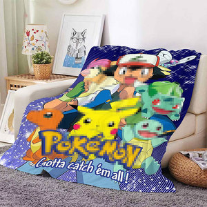 Manta Personalizada con Diseño a Medida, MOQ Bajo, Regalos para Niños, Manta <span class=keywords><strong>de</strong></span> Franela Suave con Dibujos Animados para Niños y Estudiantes - Product Image 2
