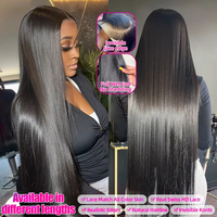 Perruque en cheveux humains naturels 13x6 Ear to Ear Full Lace Frontal, prête à porter, avec dentelle 5x6 pré-coupée HD transparente, sans colle, pour femmes