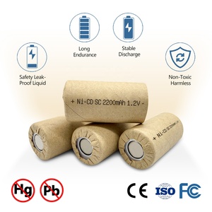 Jintion <span class=keywords><strong>NiCd</strong></span> SC 2200mAh แบตเตอรี่นิกเกิลแคดเมียม1.2V สำหรับ10C เครื่องมือไฟฟ้า - Product Image 5