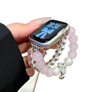 Bracelet en cristal en forme de cœur, compatible avec Apple IWatch 1 2 3 4 5 6 <span class=keywords><strong>7</strong></span> 8 9 S10, bracelet Apple, <span class=keywords><strong>Xiaomi</strong></span>, <span class=keywords><strong>Huawei</strong></span> - Product Image 5