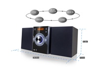Grande Vente Système Micro Hifi à Domicile Lecteur CD Mélangeur de Musique avec USB et Radio FM