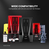Accessoires pour imprimante 3D ELEGOO Mars Saturn Jupiter MSLA DLP LCD, résine photopolymère de type ABS 3.0, durcissement UV 405 nm, 11,42 x 5,75 x 5,75