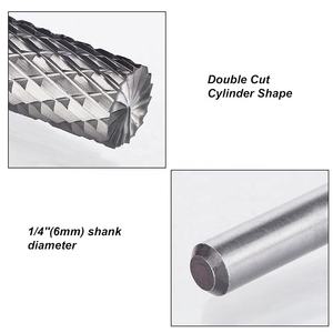Giá nhà máy Dao mài mòn 1/4 inch 6mm12mm, cán dao cắt kép, đầu mài xoay, đầu mài cacbua vonfram - Product Image 6