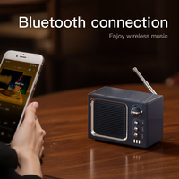 Haut-parleur de sommeil à bruit blanc au design rétro mini-téléviseur - Sans fil pour sortie 5.3 10W, éclairage LED RGB, radio portable alimentée par batterie