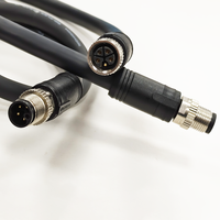 Adaptateur de câblage industriel étanche IP68 sur mesure en PVC isolé, faisceau de câblage M12 5 broches