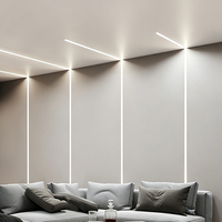 Profilé en aluminium encastré pour bande LED COB, éclairage linéaire décoratif pour plafond, dimmable, en promotion