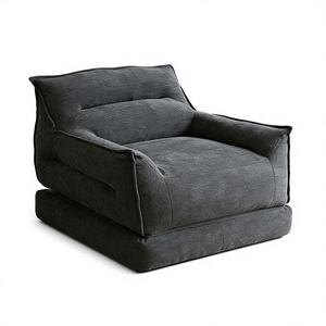 Sillón Individual Comprimido al Vacío Runxi - Moderno Sillón de Tela Afelpada para Sala de Estar de Apartamento - Product Image 1