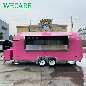 WECARE All Equipped Foodtruck Grill Roasted Chicken Food Trailer Doner Kebab Snack Food Truck Pizza Trailer with Full Kitchen