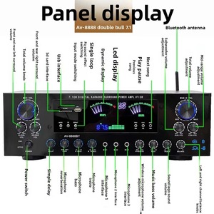 Professional 7.1 Channel 2000W Ultra-High Power Home Theater Amplifier BT <strong>Wireless</strong> Home KTV <strong>Surround</strong> <strong>Sound</strong> <strong>System</strong> - Product Image 3