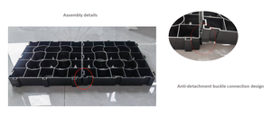 TAURUS meilleure vente tapis de grille de pavé de gravier en plastique <span class=keywords><strong>noir</strong></span> pour dalles de béton renforcement de fondation <span class=keywords><strong>mat</strong></span>ériaux civils - Product Image 3