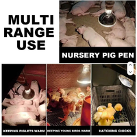 Lampe chauffante infrarouge épaissie pour l'élevage, neuve, pour couveuse d'animaux (poulets, porcs, etc.)