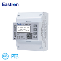 Medidor de Energía Inteligente Trifásico para Vehículos Eléctricos SDM630-EV V2, Certificado Eichrecht y MID, Bidireccional, 100A, Montaje en Riel DIN