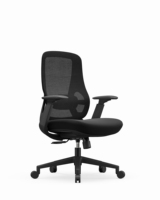 Chaise de bureau ergonomique inclinable personnalisée en maille avec base en éponge, accoudoirs réglables, pivotante, pour bureau à domicile, vente directe usine, MOQ 5