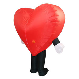 Costume gonflable Cœur Rouge pour la Saint-Valentin, Noël, Halloween, Fête costumée, Cosplay, Déguisement de mascotte, Combinaison gonflable - Product Image 3