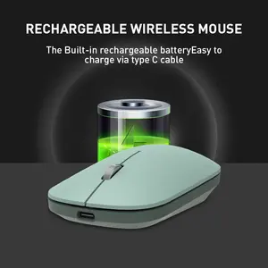2.4G 마우스 무선 블루투스 인체 공학적 사무실 마우스 충전식 다채로운 가능 유연한 시나리오의 사용을 수행하기 쉬운
