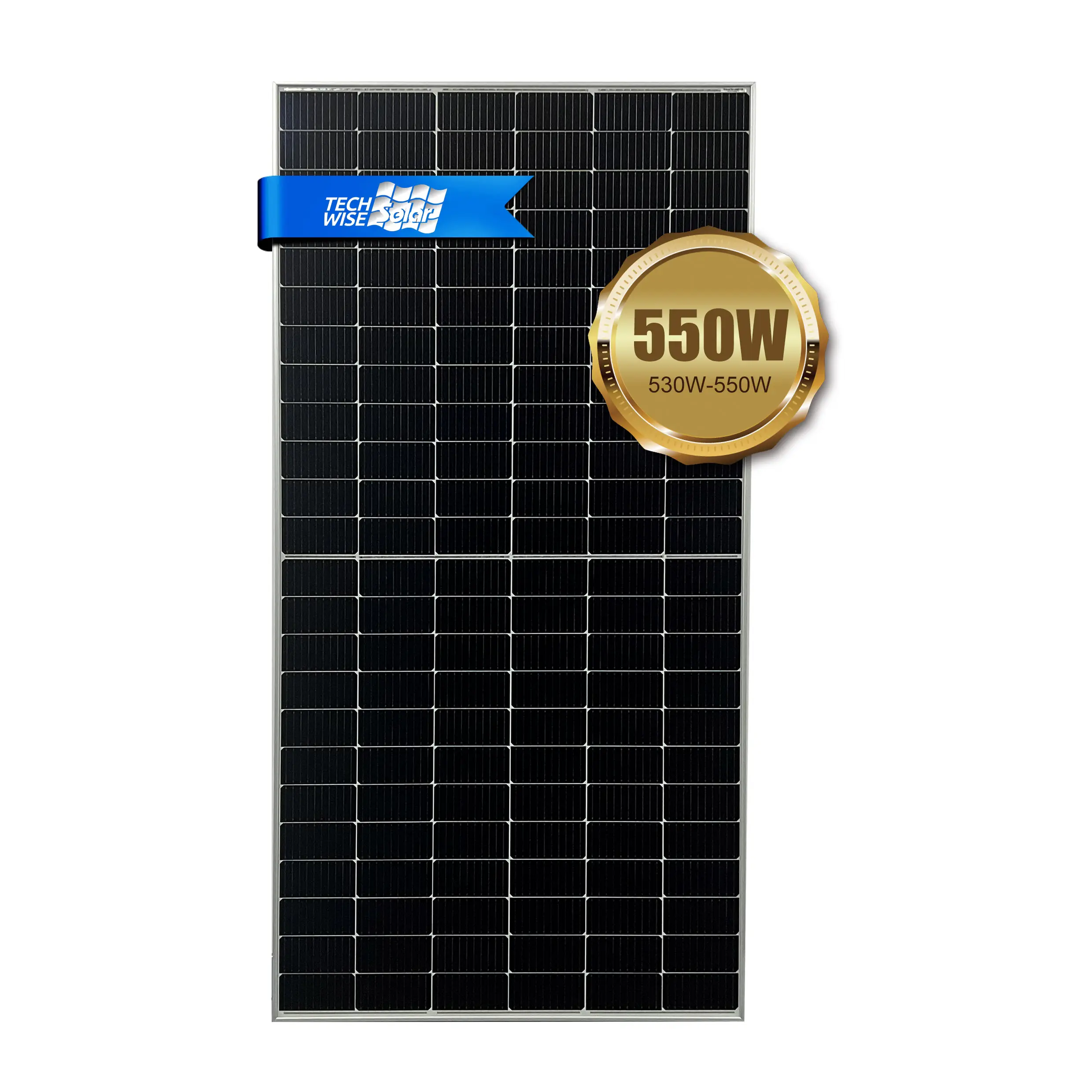 Precio TechWise 400W 450W 500W 540W 550W Watt doble vidrio monocristalino mono PV Power bifacial módulo solar panel solar